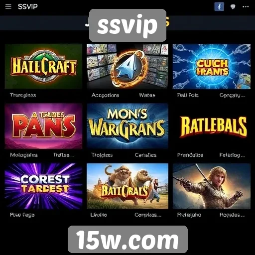 Comparativo de jogos populares no ssvip